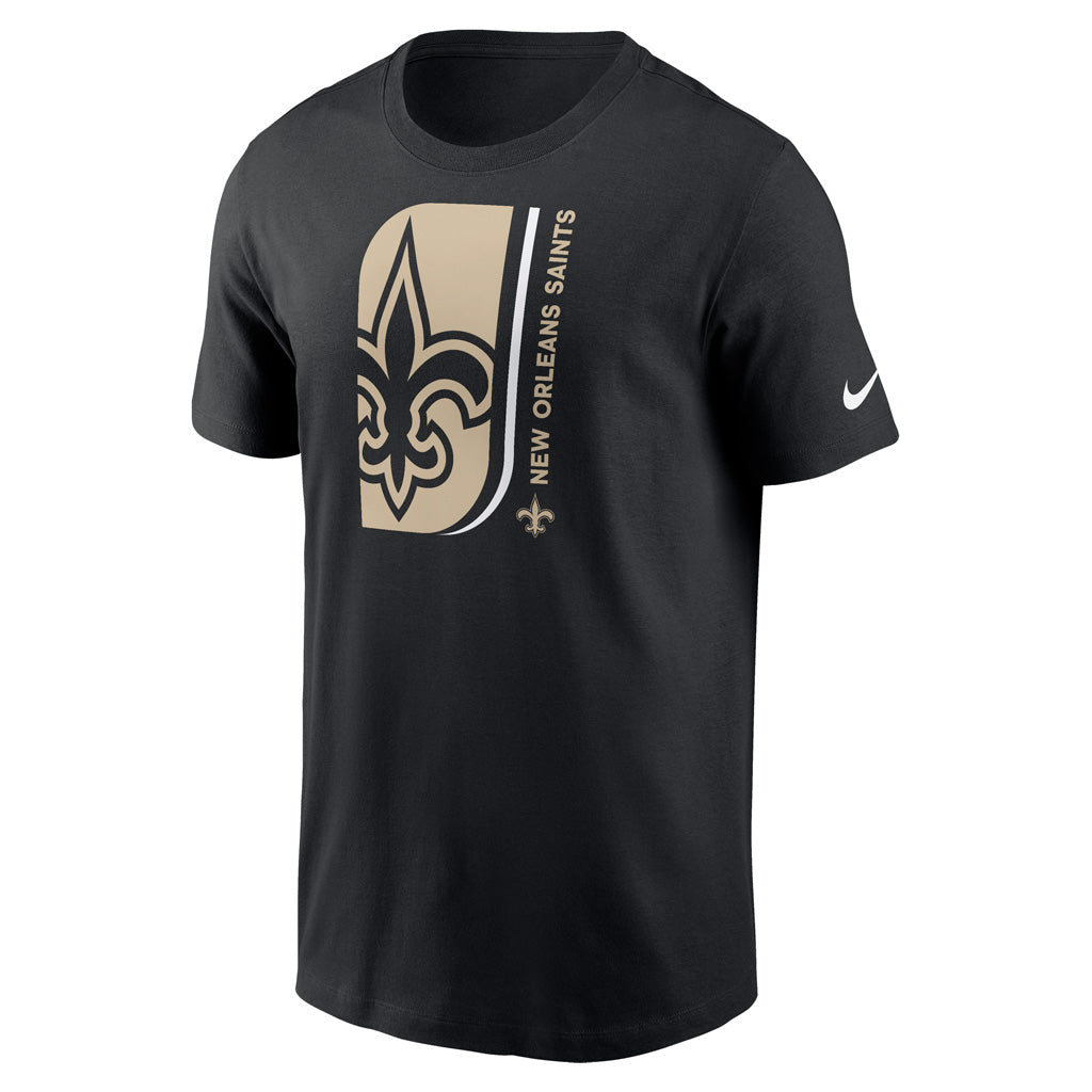 NFL New Orleans Saints Nike Lock Up Essential T-Shirt - Black