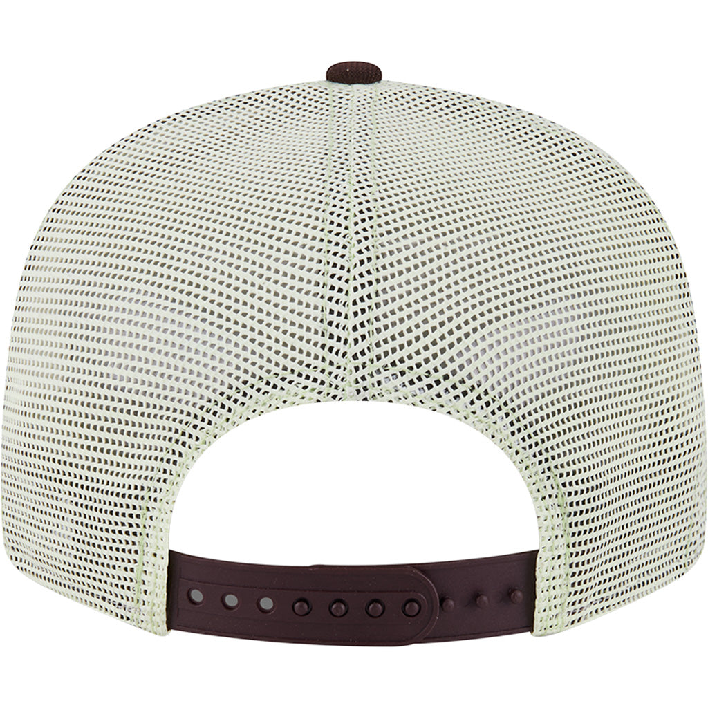 MLB San Diego Padres New Era Neon Trucker 9FIFTY Snapback Hat - Brown