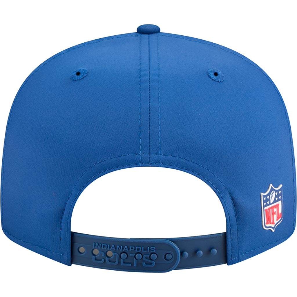 NFL Indianapolis Colts New Era 2025 Sideline 9FIFTY Split Panel Snapback Hat - Blue