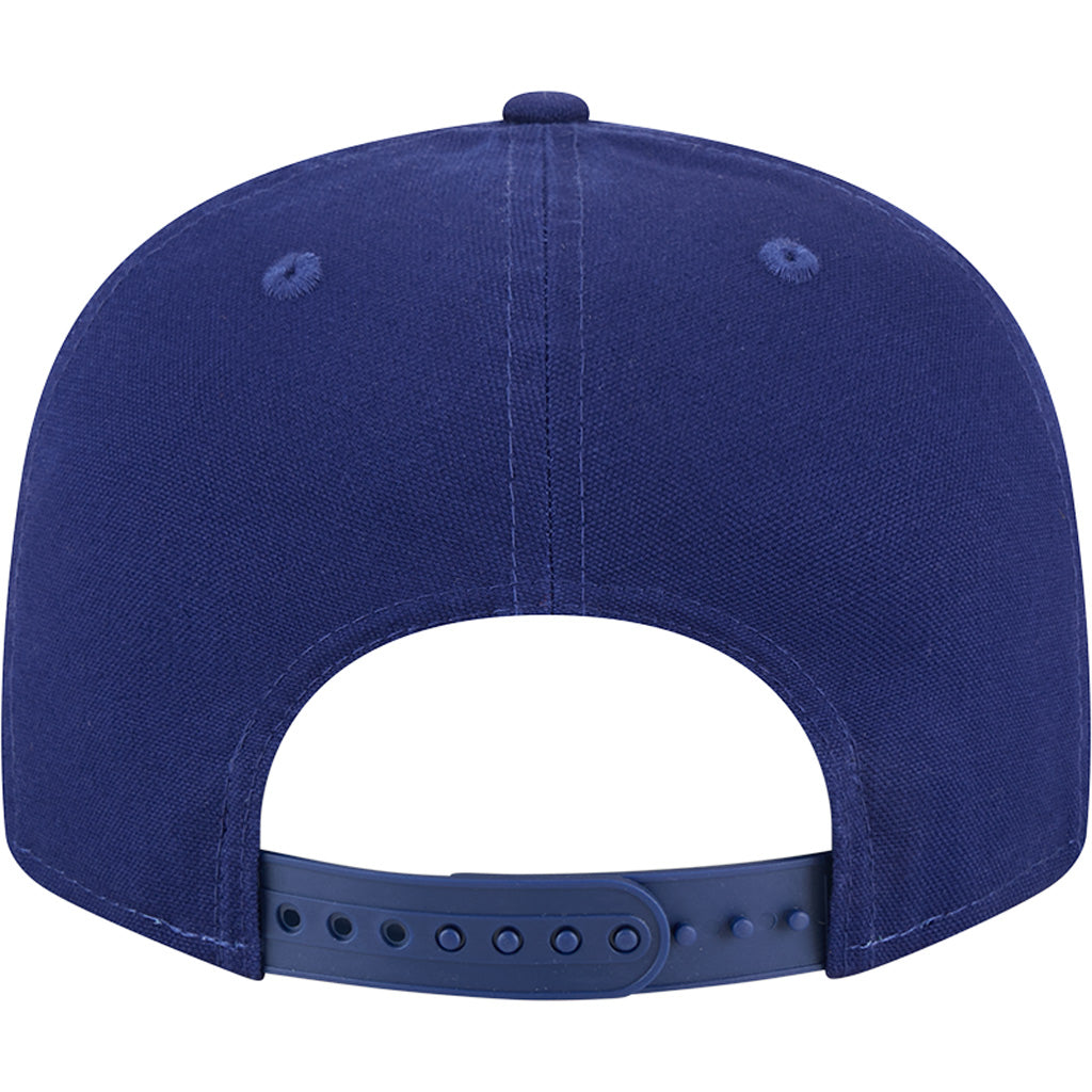 MLB Los Angeles Dodgers Cotton Canvas 9FIFTY Split Panel Snapback Hat - Blue