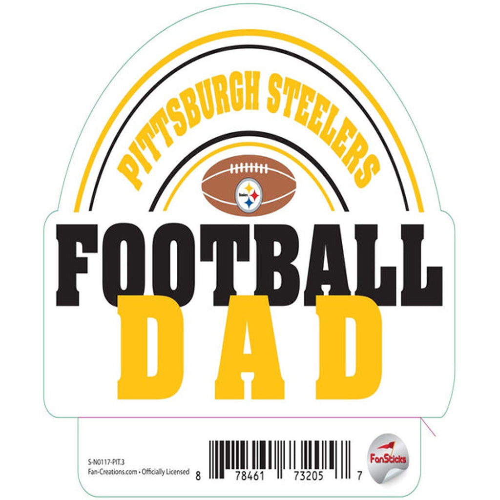 NFL Pittsburgh Steelers Fan Creations Dad Sticker