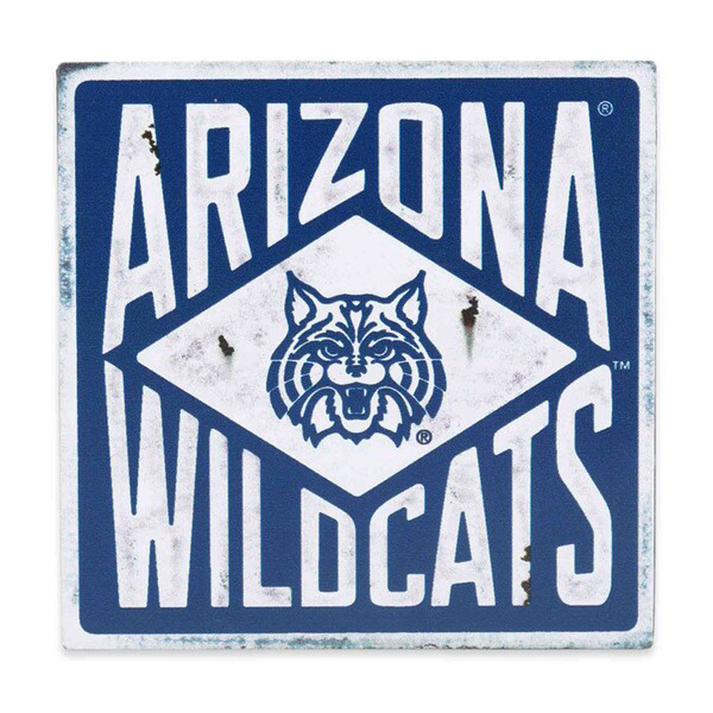 NCAA Arizona Wildcats Open Road Brands Vintage Wood Magnet