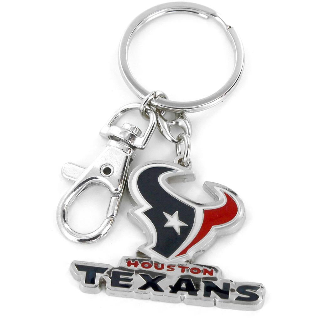 NFL Houston Texans Aminco Logo Keychain - Navy