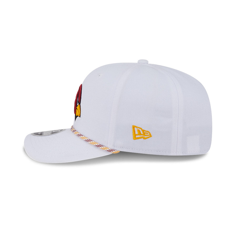 NFL Arizona Cardinals New Era Multicolor Rope 9SEVENTY Stretch-Snapback Hat - White