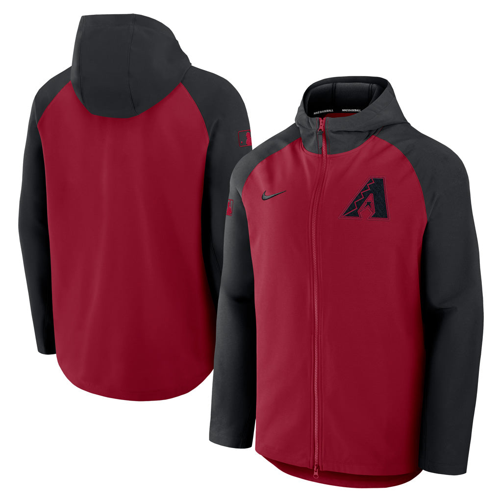 MLB Arizona Diamondbacks Nike Authentic Collection Therma Full Zip Jacket - Red