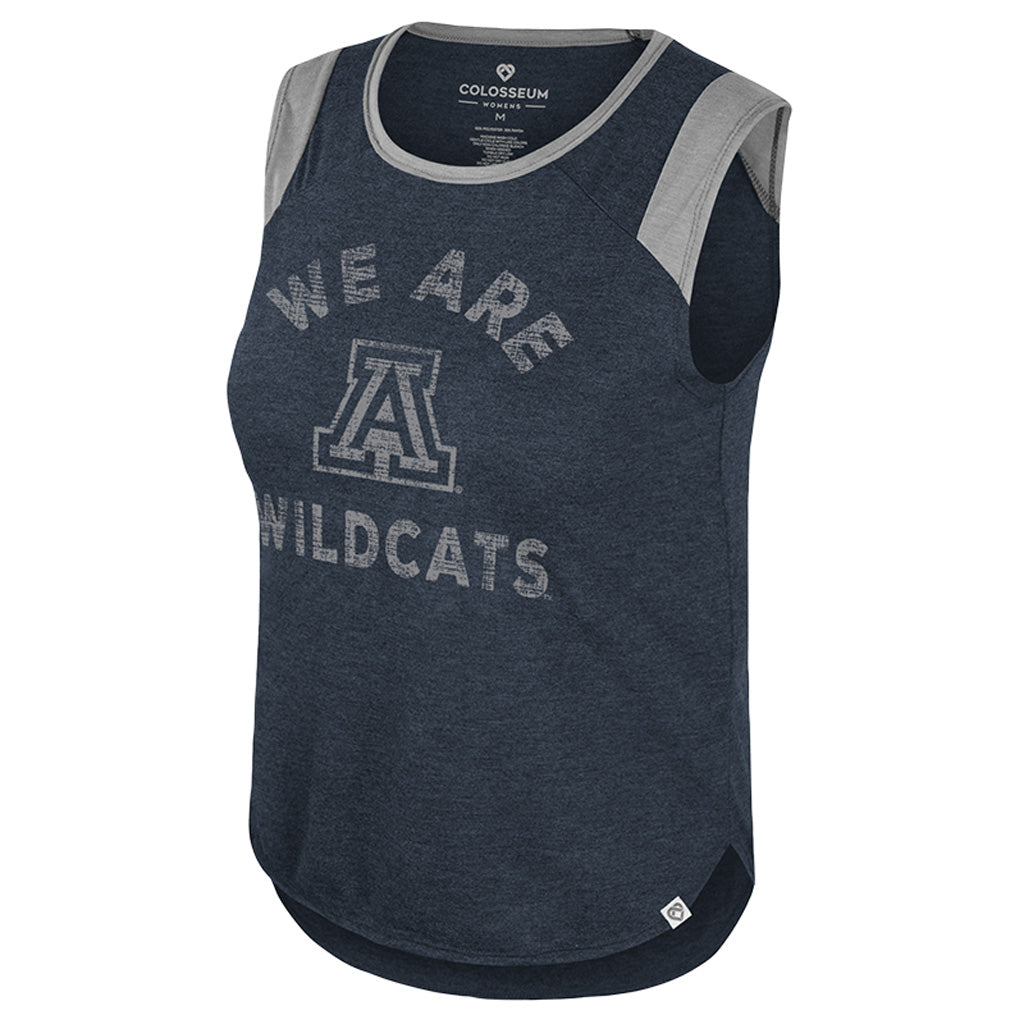 NCAA Arizona Wildcats Colosseum Women's Grateful Muscle Tank Top - Navy