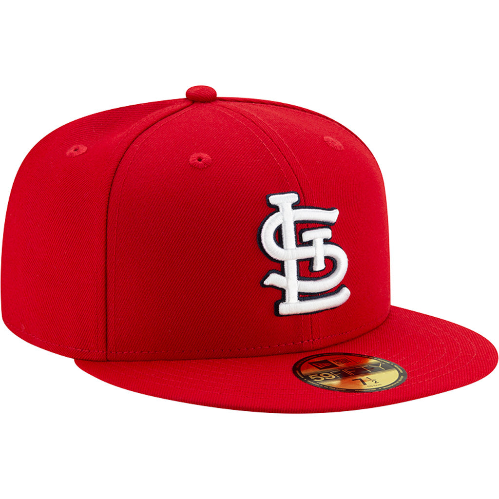 MLB St. Louis Cardinals Youth New Era Home Authentic Collection 59FIFTY Fitted Hat - Red