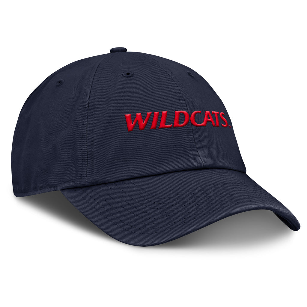 NCAA Arizona Wildcats Nike Wildcat Script Adjustable Slouch Hat - Navy