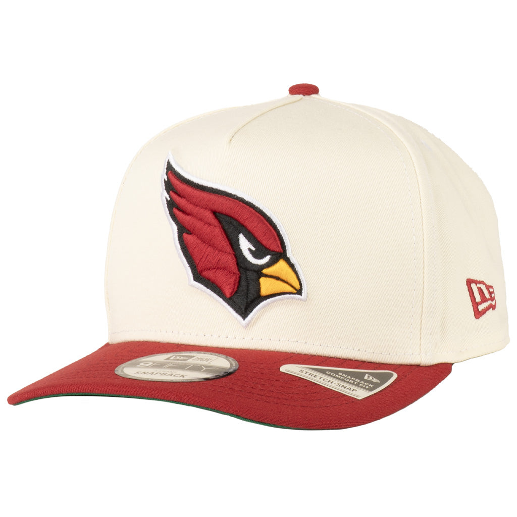 NFL Arizona Cardinals New Era Primary Two-Tone TC 9FIFTY A-Frame Snapback Hat - Cream