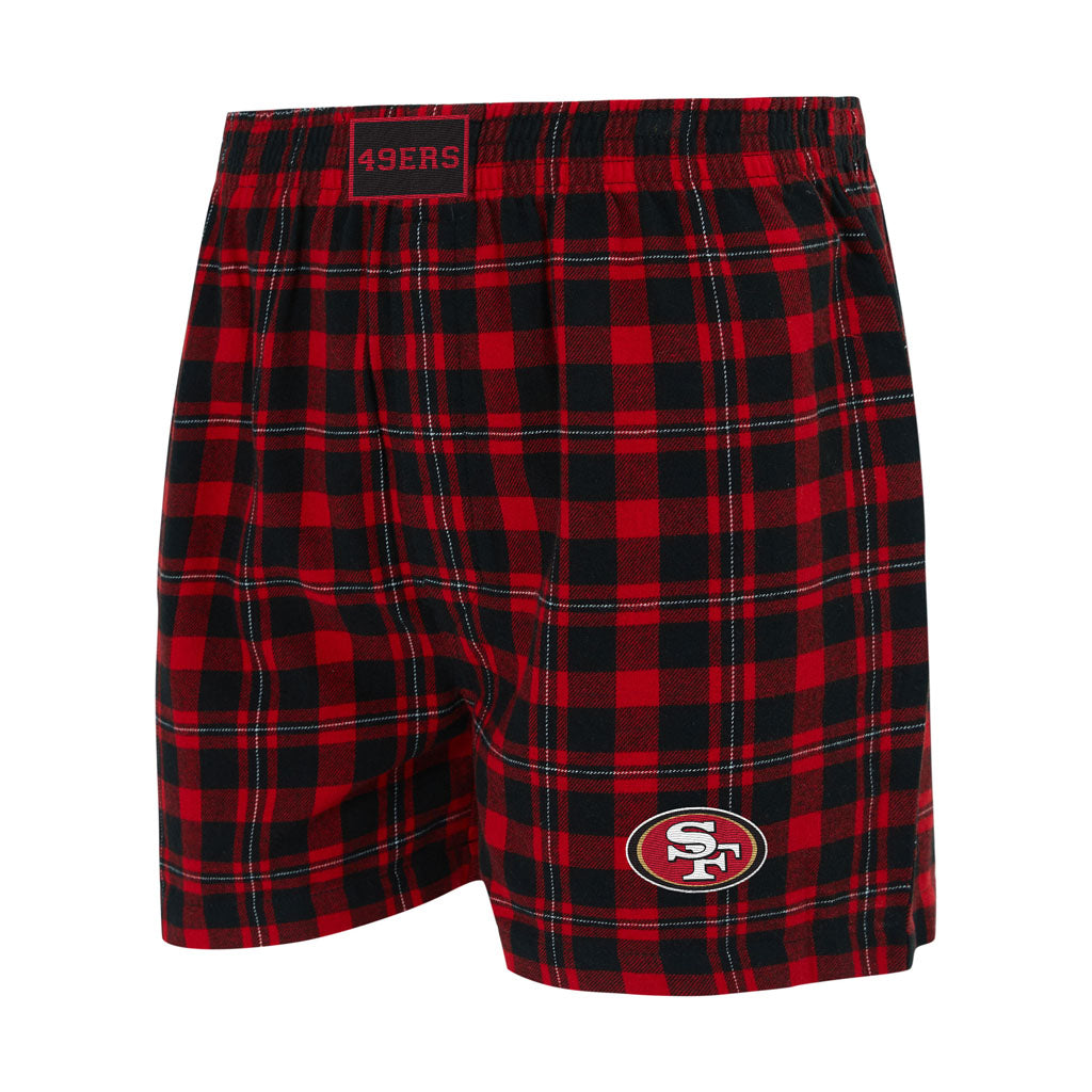 NFL San Francisco 49ers Concepts Sport Hawthorn Boxer Shorts - Black