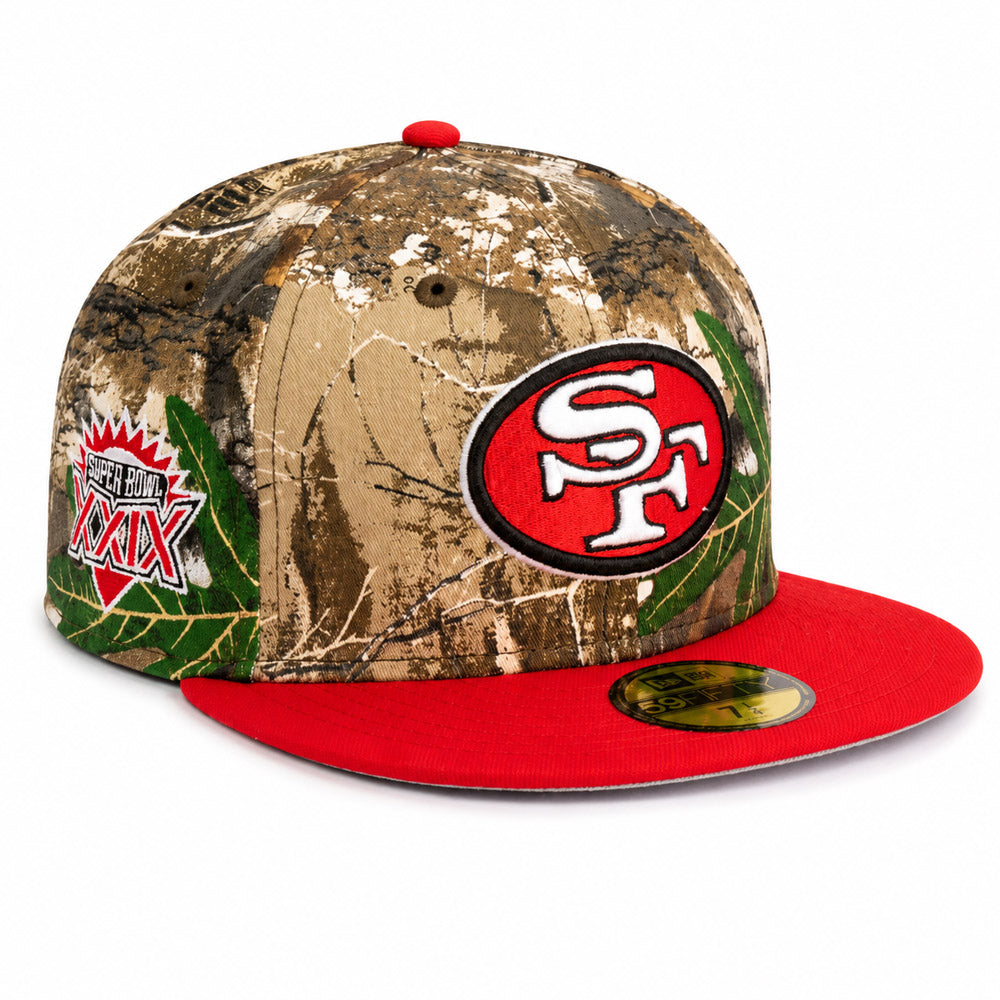 NFL San Francisco 49ers New Era Team Terrain 59FIFTY Fitted Hat- Real Tree