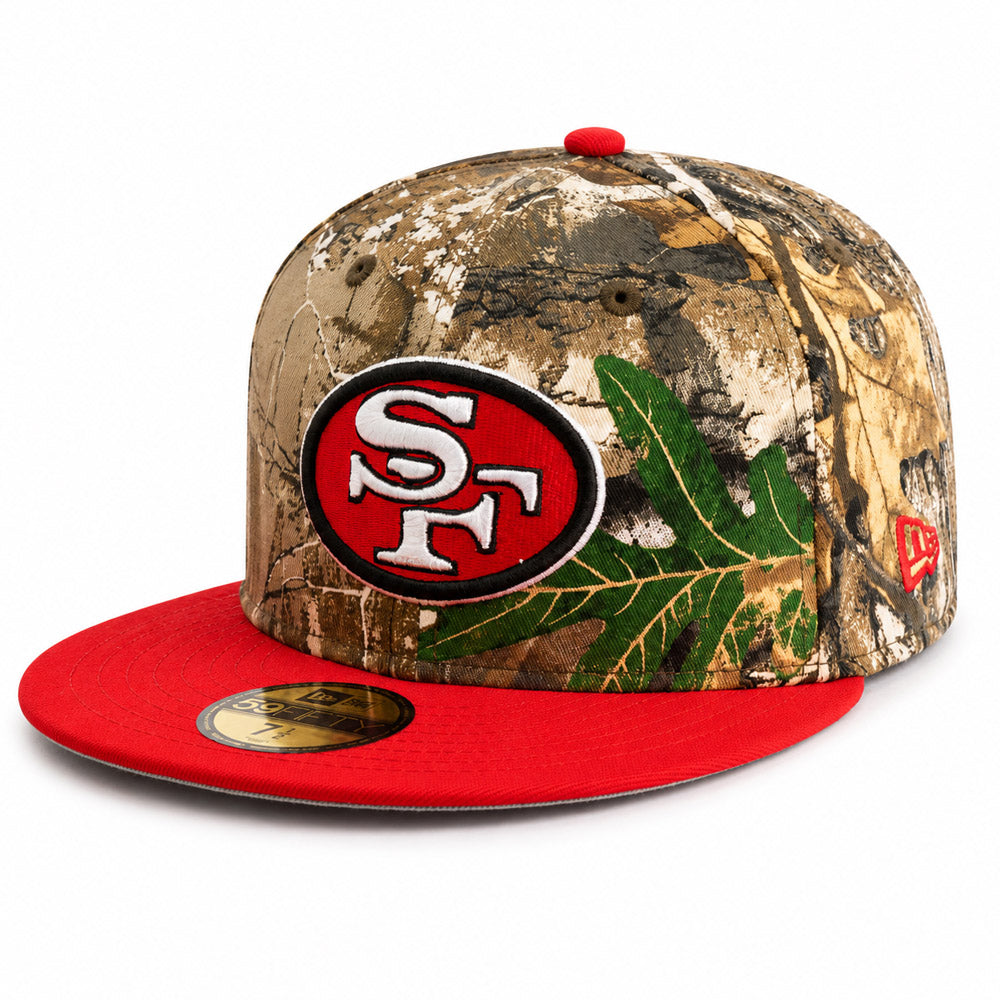 NFL San Francisco 49ers New Era Team Terrain 59FIFTY Fitted Hat- Real Tree