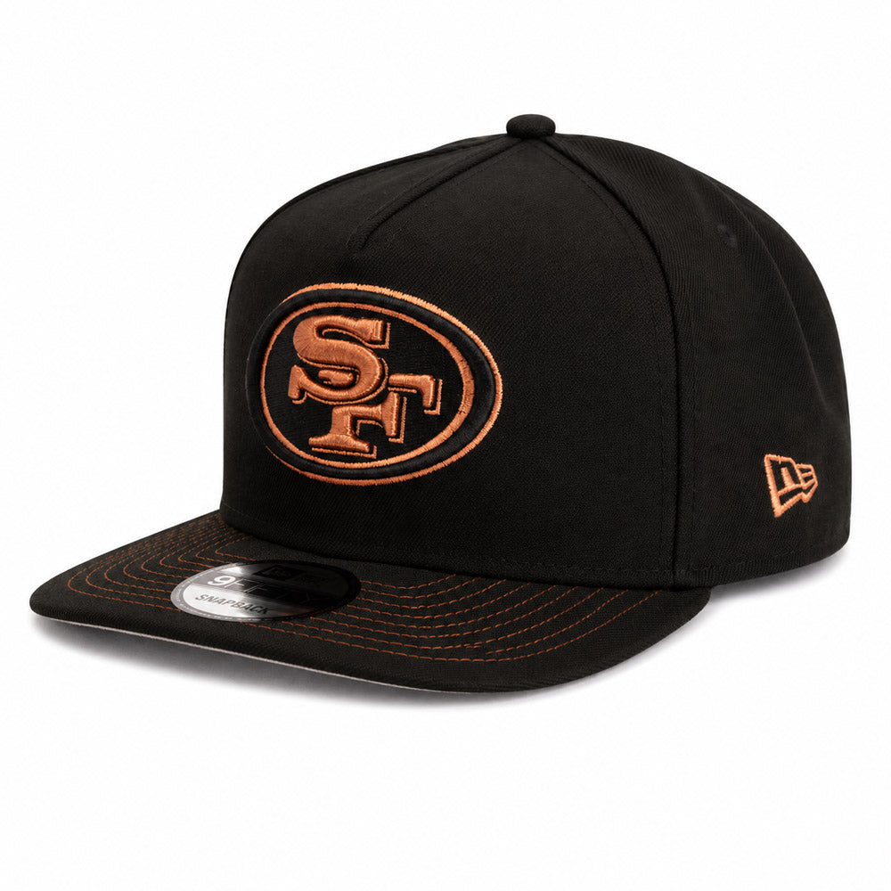 NFL San Francisco 49ers New Era Copper Mine 9FIFTY A-Frame Snapback Hat - Black