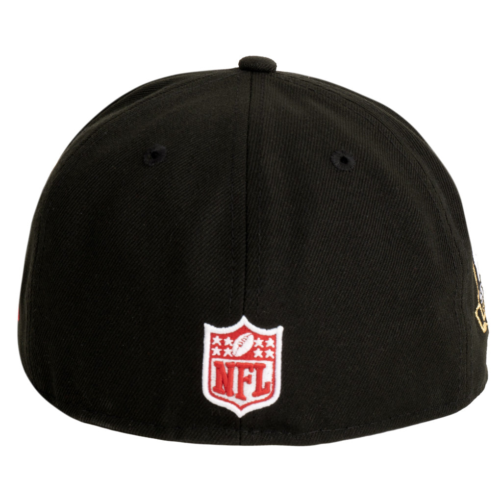 NFL San Francisco 49ers New Era Team Under Visor 59FIFTY Fitted Hat - Black