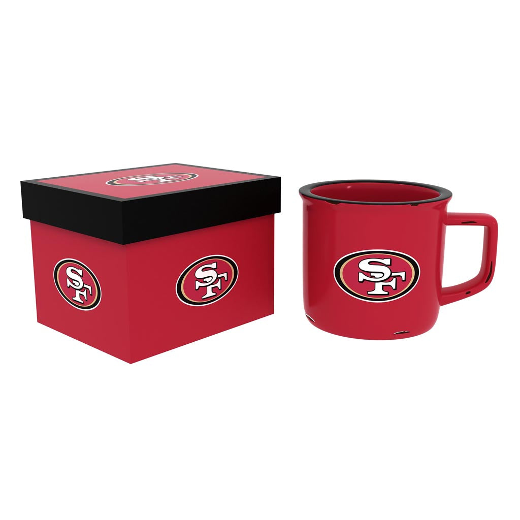 NFL San Francisco 49ers Evergreen 14oz Ceramic Camp Cup - Red