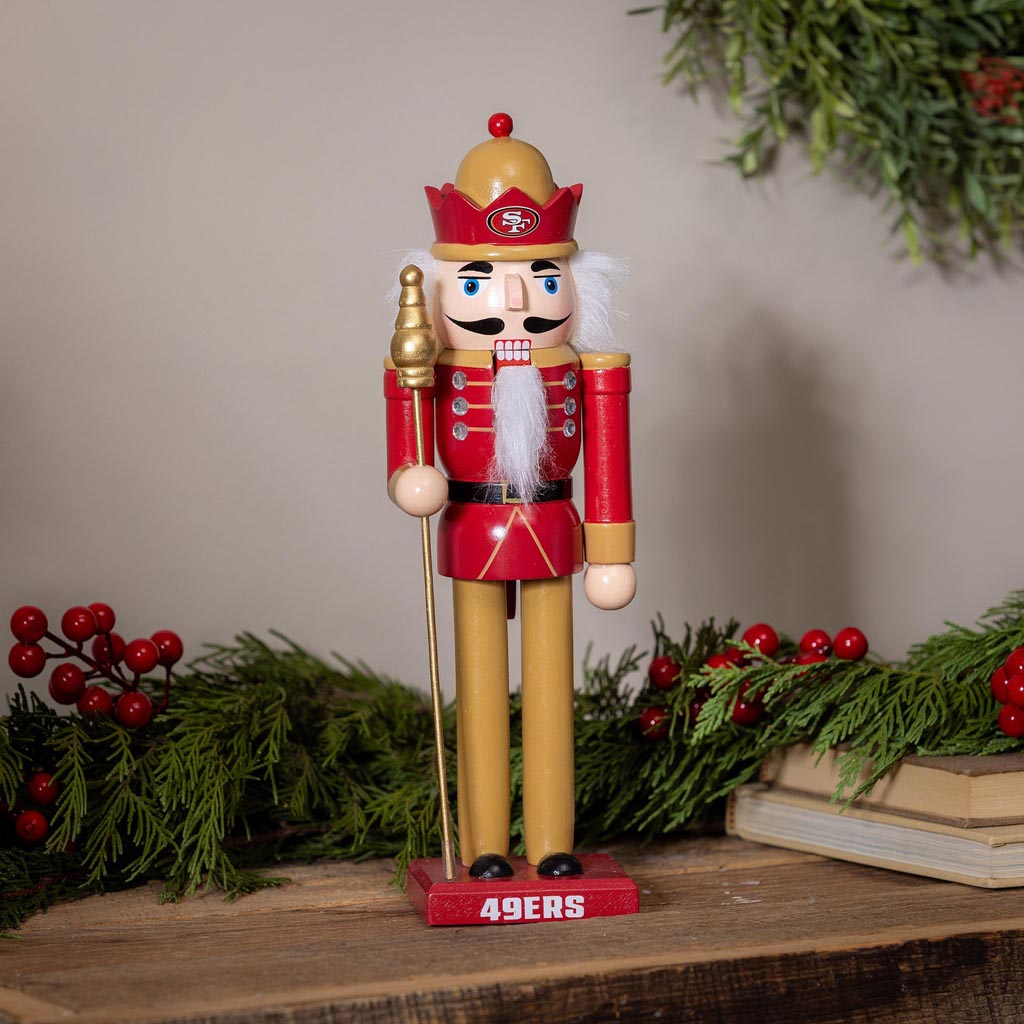 NFL San Francisco 49ers Evergreen 12" Nutcracker