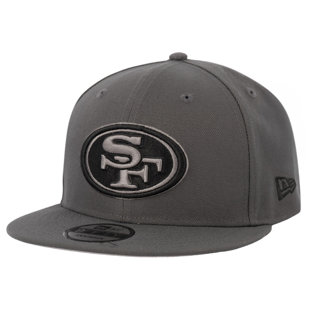 NFL San Francisco 49ers New Era Gray Prestige 9FIFTY Snapback Hat - Graphite