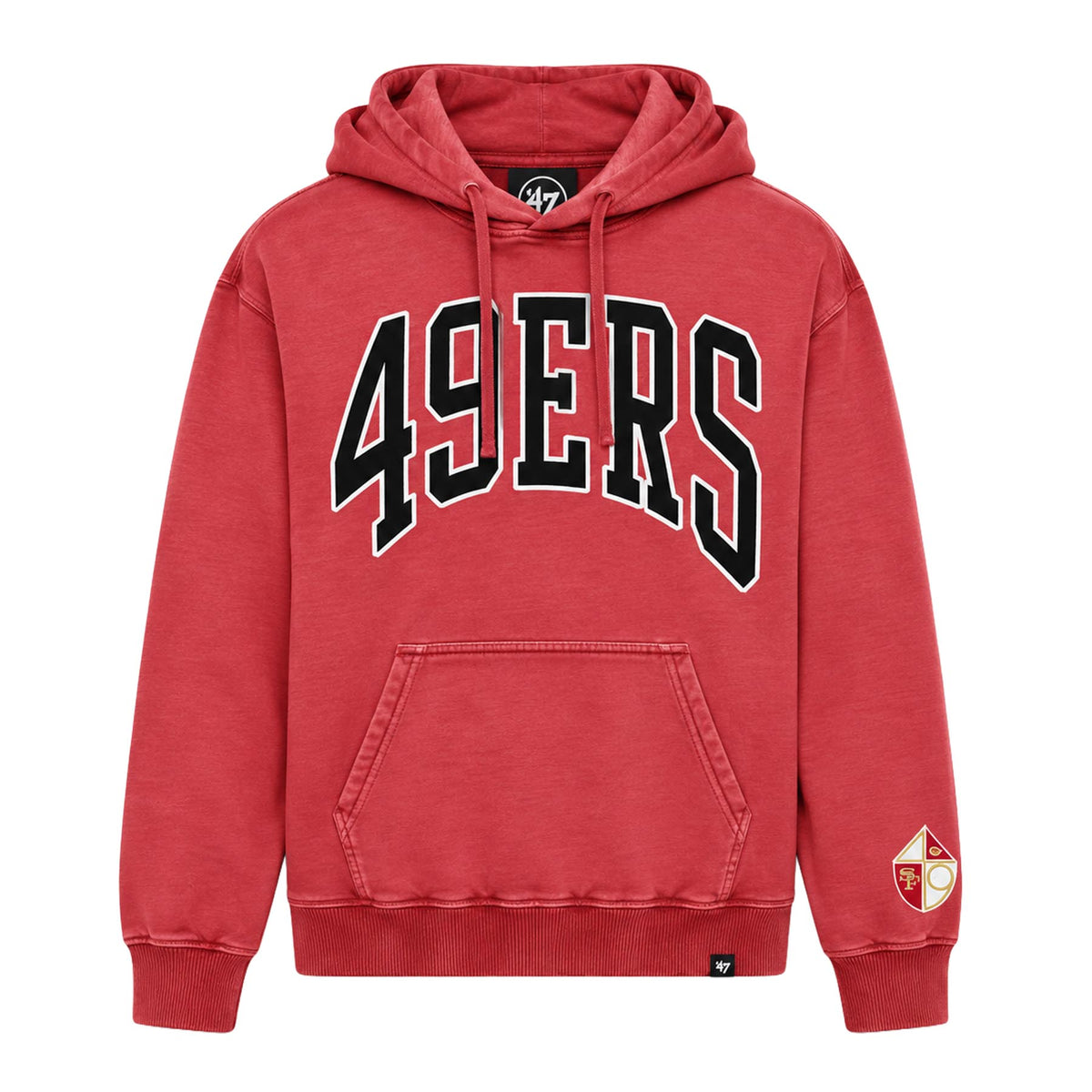 NFL San Francisco 49ers '47 Groton French Terry Pullover Hoodie- Red