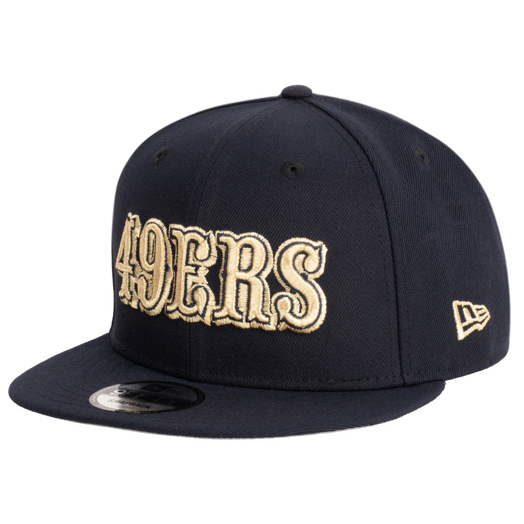 NFL San Francisco 49ers New Era Royal Merchant 9FIFTY Snapback Hat - Navy