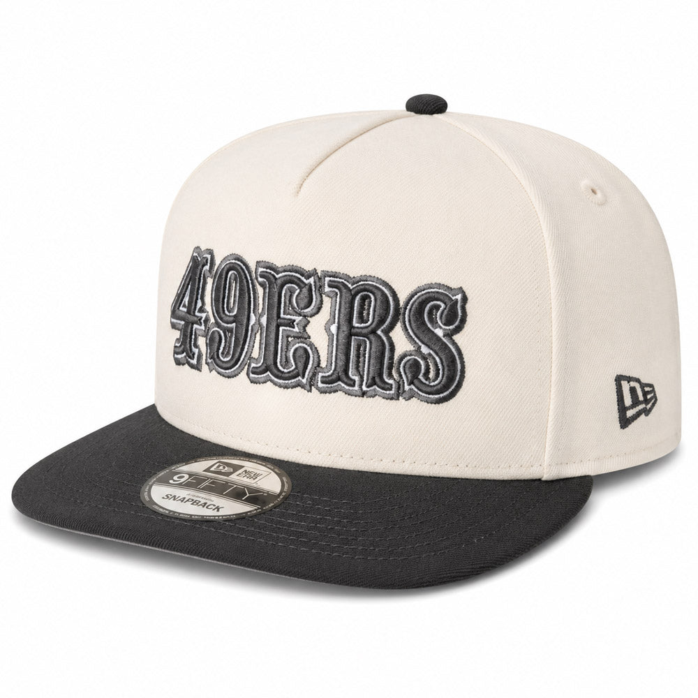 NFL San Francisco 49ers New Era Gridiron Chrome 9FIFTY A-Frame- Cream