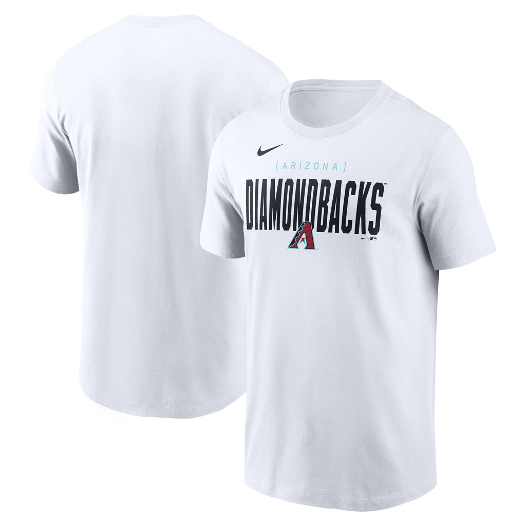 MLB Arizona Diamondbacks Nike Block Script T-Shirt - White