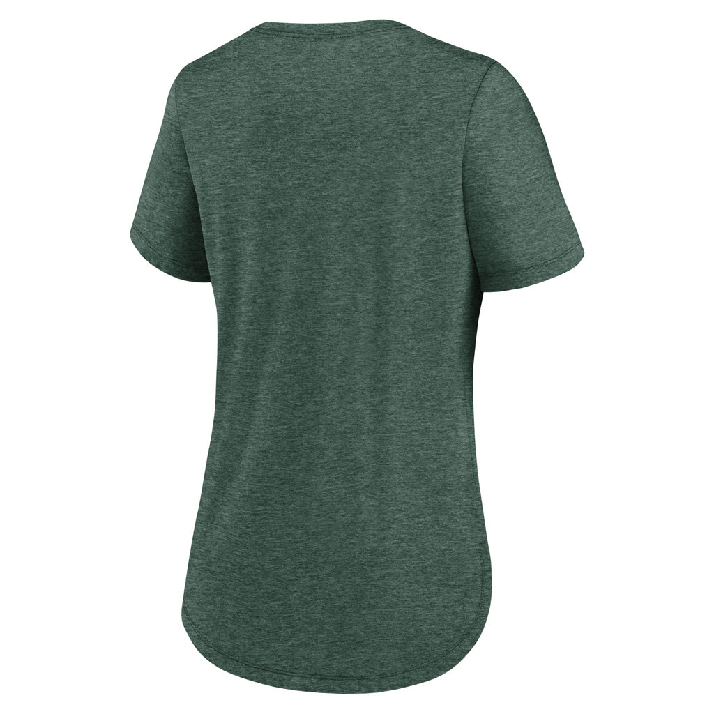NFL Green Bay Packers Women's Nike Fashion Triblend T-Shirt - Green