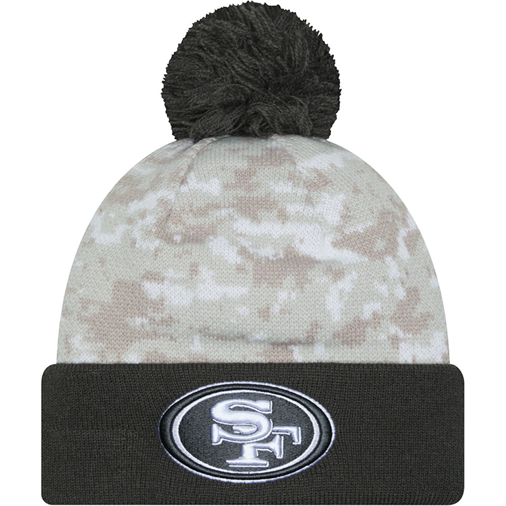 NFL San Francisco 49ers New Era 2024 Salute to Service Knit Hat - White