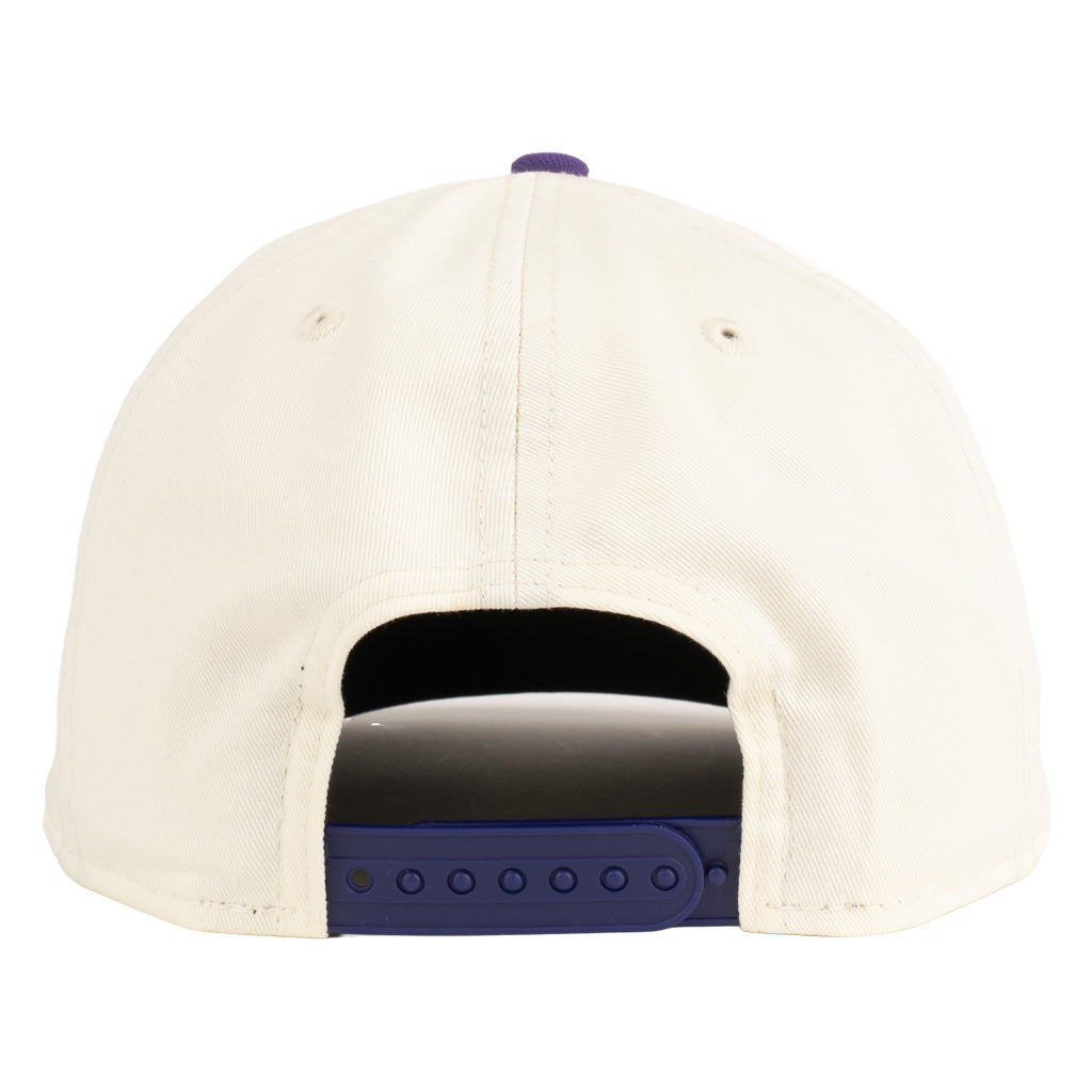 MLB Arizona Diamondbacks New Era Two-Tone Purple D 9FIFTY A-Frame Snapback Hat - Cream