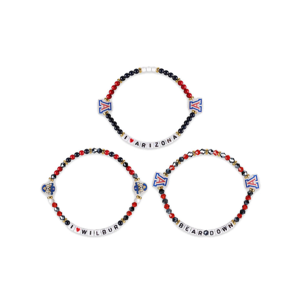 NCAA Arizona Wildcats FOCO 3-Pack Friendship Bracelet