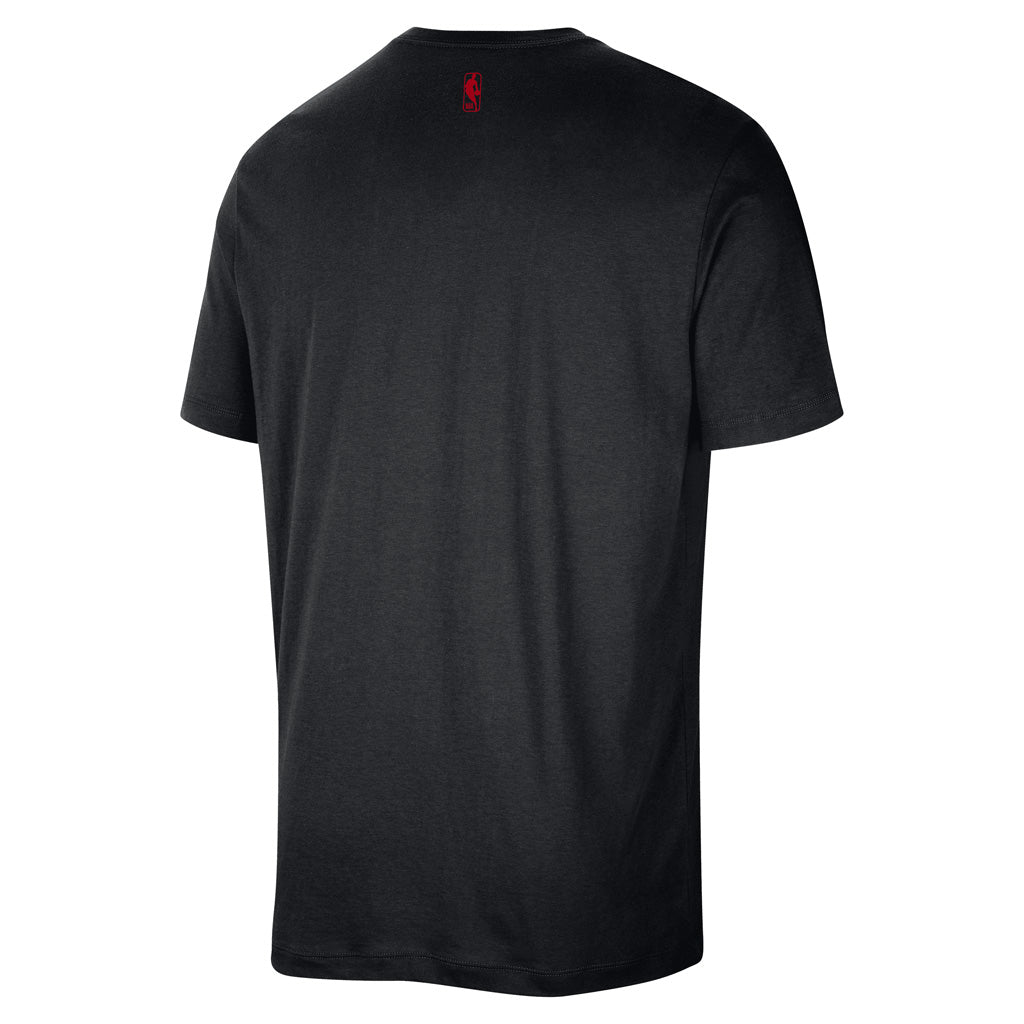 NBA Chicago Bulls Nike Essential Wordmark T-Shirt - Black