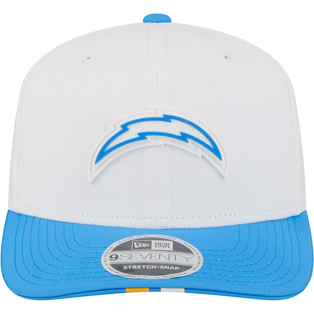 NFL Los Angeles Chargers New Era 2025 Training 9SEVENTY Stretch-Snapback Hat - White