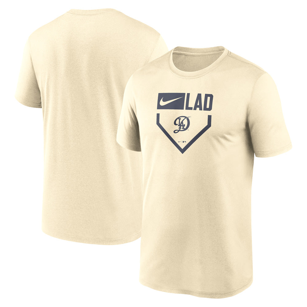 MLB Los Angeles Dodgers Nike City Connect Home Plate Legend T-Shirt - Cream