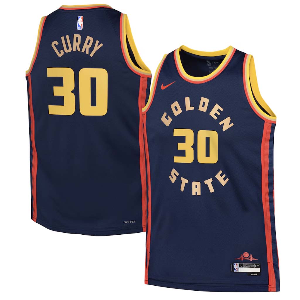 NBA Golden State Warriors Steph Curry Youth Nike 2024/25 City Edition Swingman Jersey