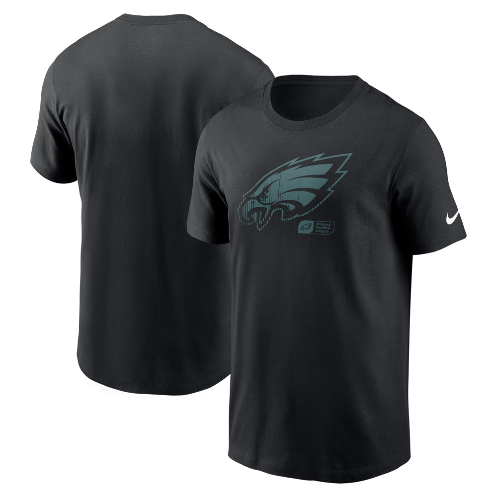 NFL Philadelphia Eagles Nike Faded Essential T-Shirt - Black