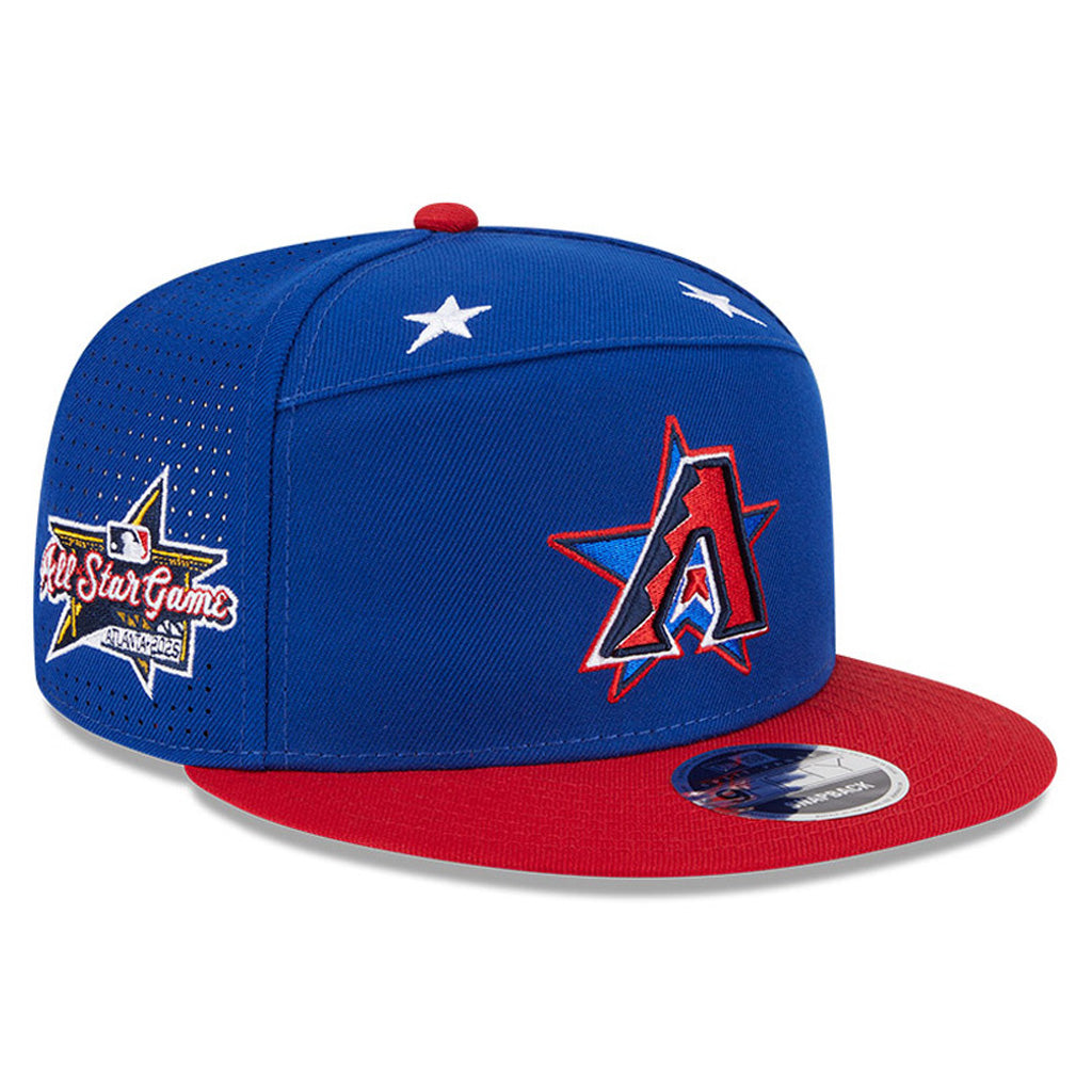 MLB Arizona Diamondbacks New Era 2025 All Star Game Workout 9FIFTY Split Panel Snapback Hat - Blue