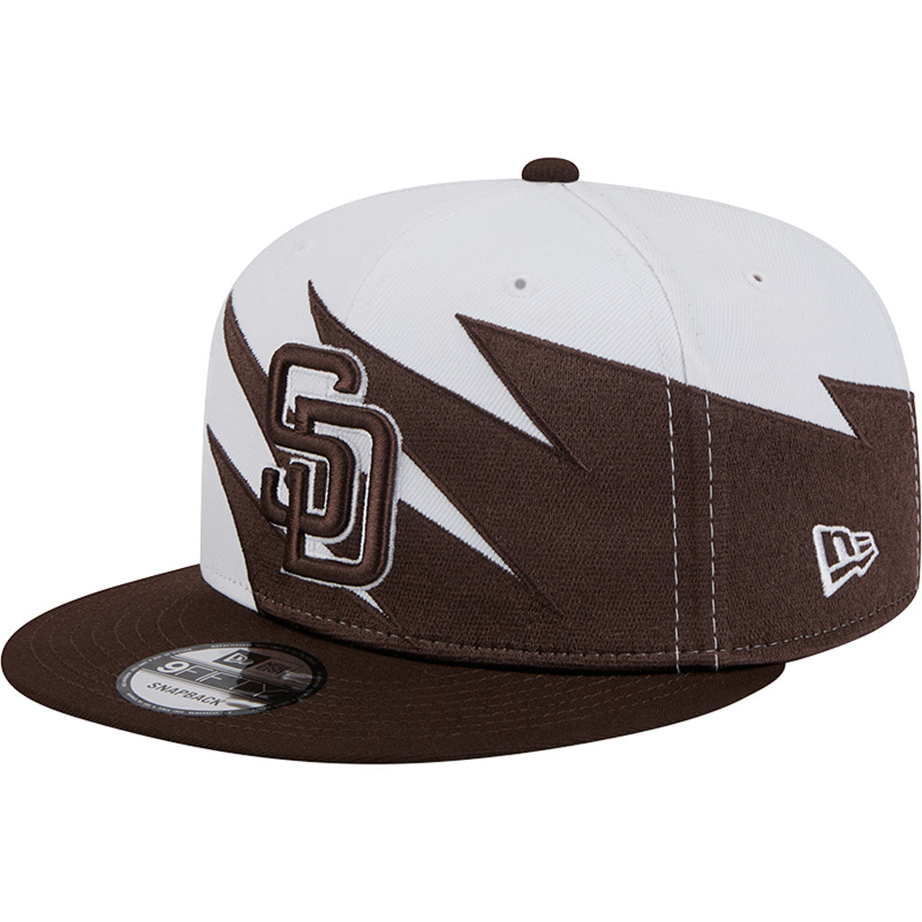 MLB San Diego Padres New Era Jagged 9FIFTY Snapback Hat - White