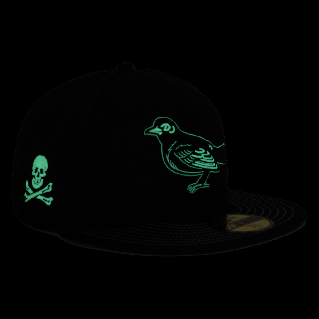 MLB Baltimore Orioles New Era Jolly Roger 59FIFTY Fitted Hat - Black
