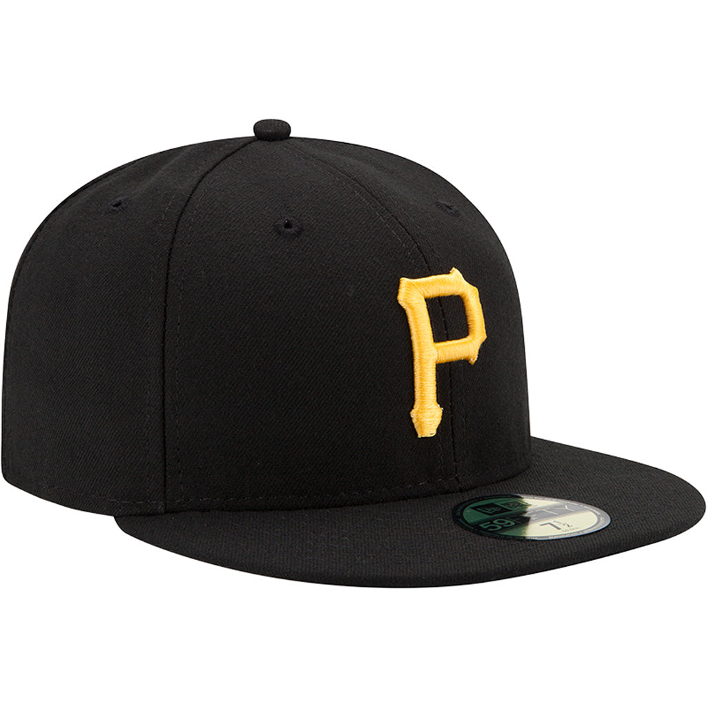 MLB Pittsburgh Pirates Youth New Era Home Authentic Collection 59FIFTY Fitted Hat - Black