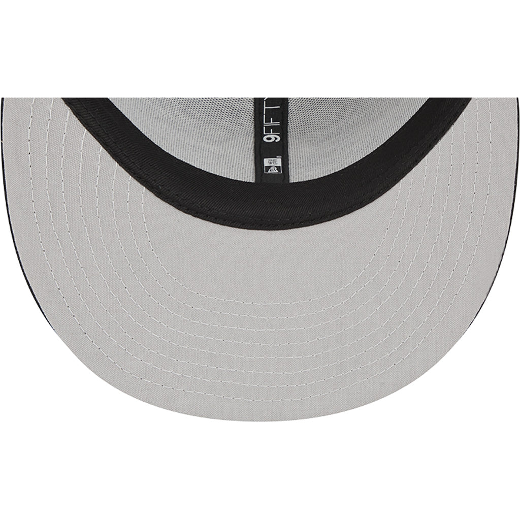 MLB Philadelphia Phillies New Era Black & White 9FIFTY Snapback Trucker Hat - Black