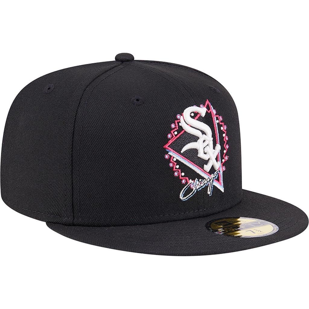 MLB Chicago White Sox New Era Neon 59FIFTY Fitted Hat - Black