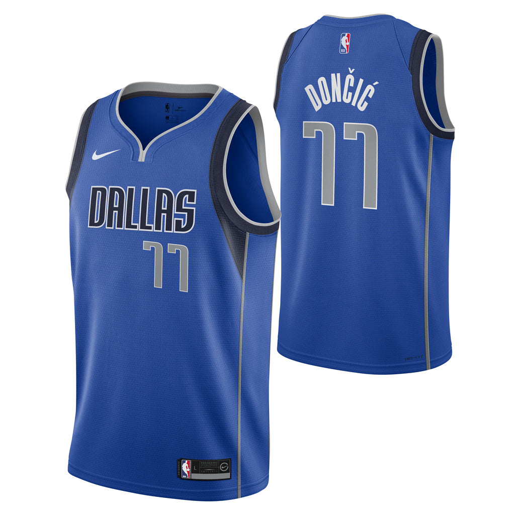 NBA Dallas Mavericks Luka Dončić Youth Nike Icon Swingman Jersey - Blue