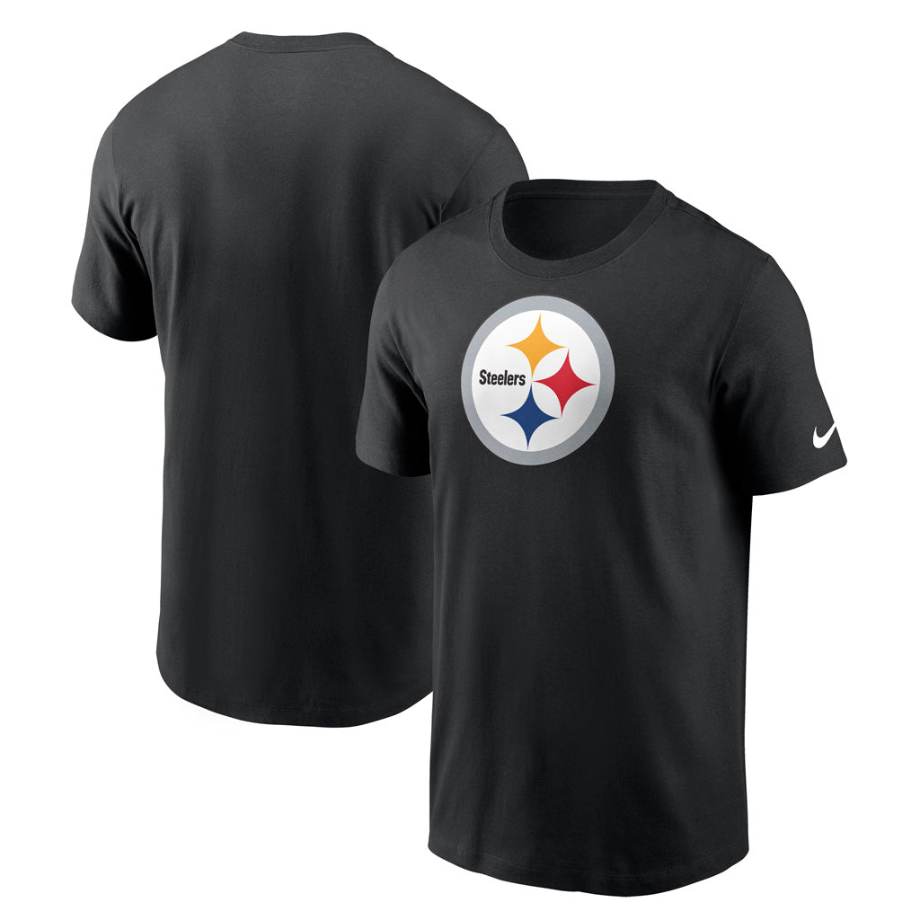 NFL Pittsburgh Steelers Nike Essential Logo T-Shirt - Black