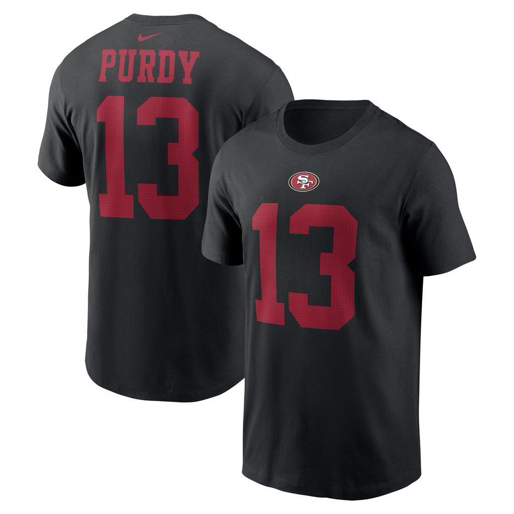 NFL San Francisco 49ers Brock Purdy Nike Name & Number T - Shirt -  Black
