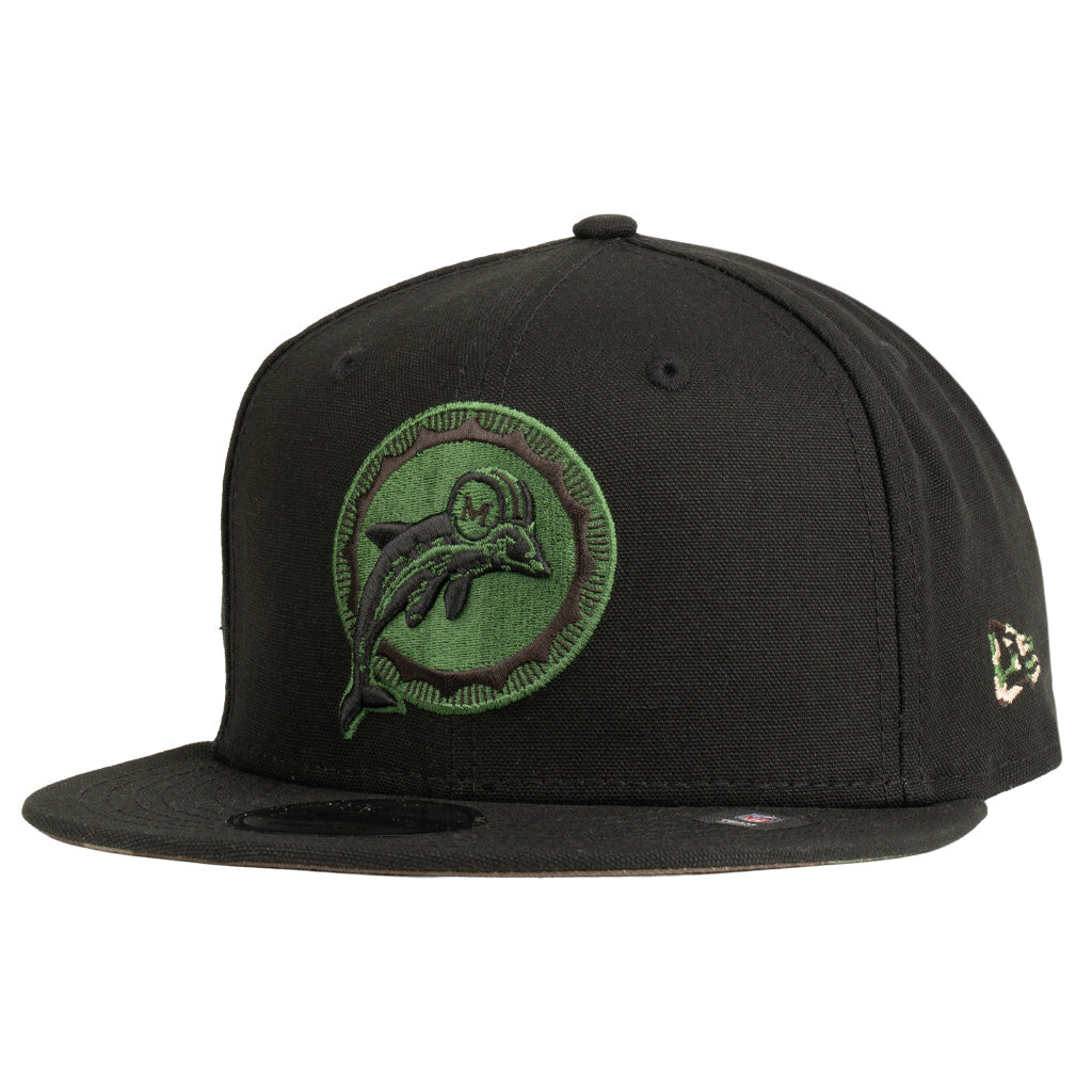 NFL Miami Dolphins New Era Commando 9FIFTY Snapback Hat - Black