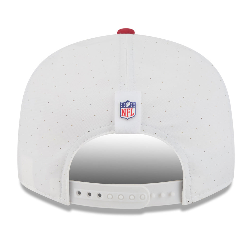 NFL Arizona Cardinals New Era 2025 Training 9FIFTY Split Panel Snapback Hat - White