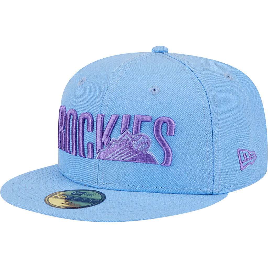 MLB Colorado Rockies New Era 2025 City Connect Fan Pack 59FIFTY Fitted Hat - Light Blue