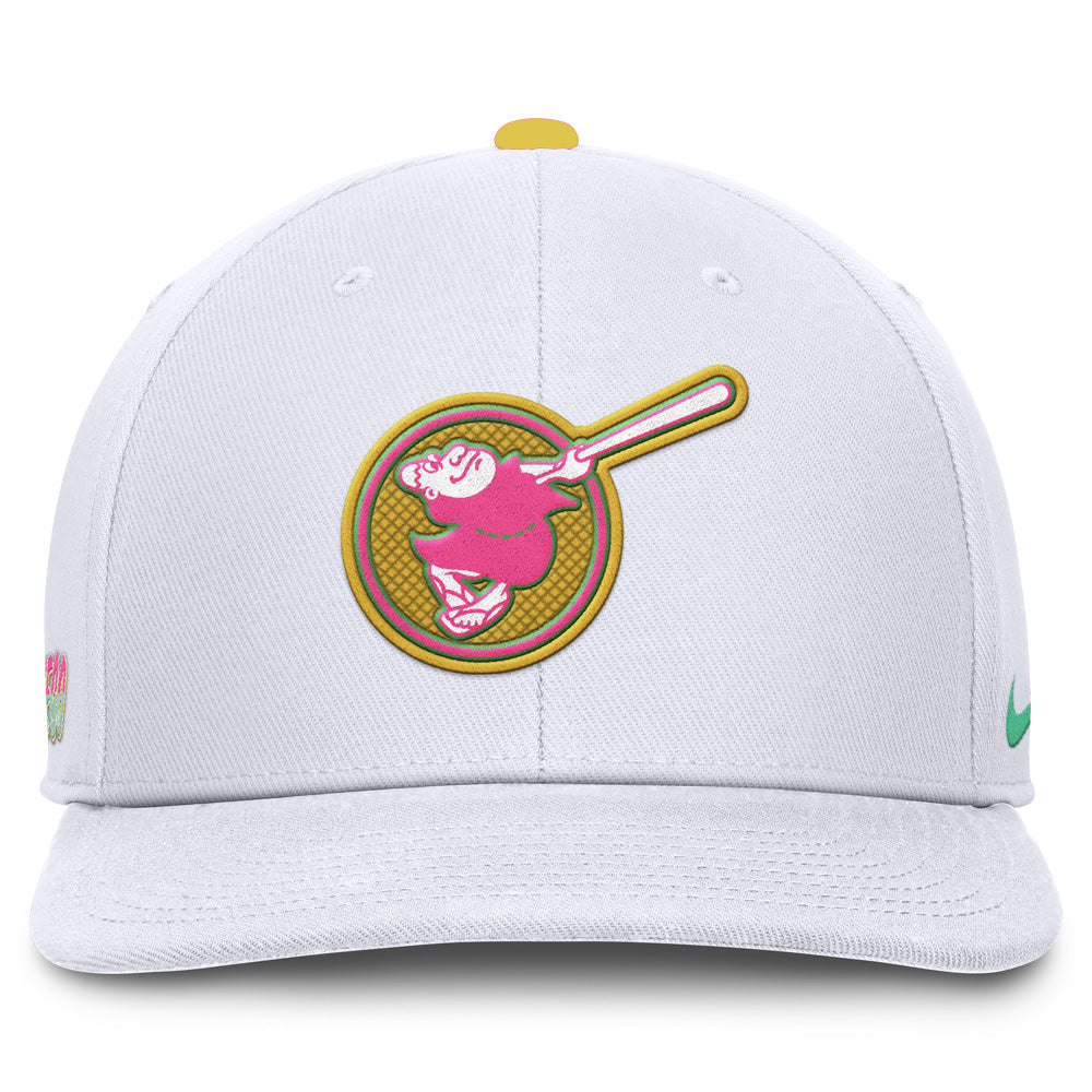 MLB San Diego Padres Nike City Connect Pro Structured Snapback Hat - White