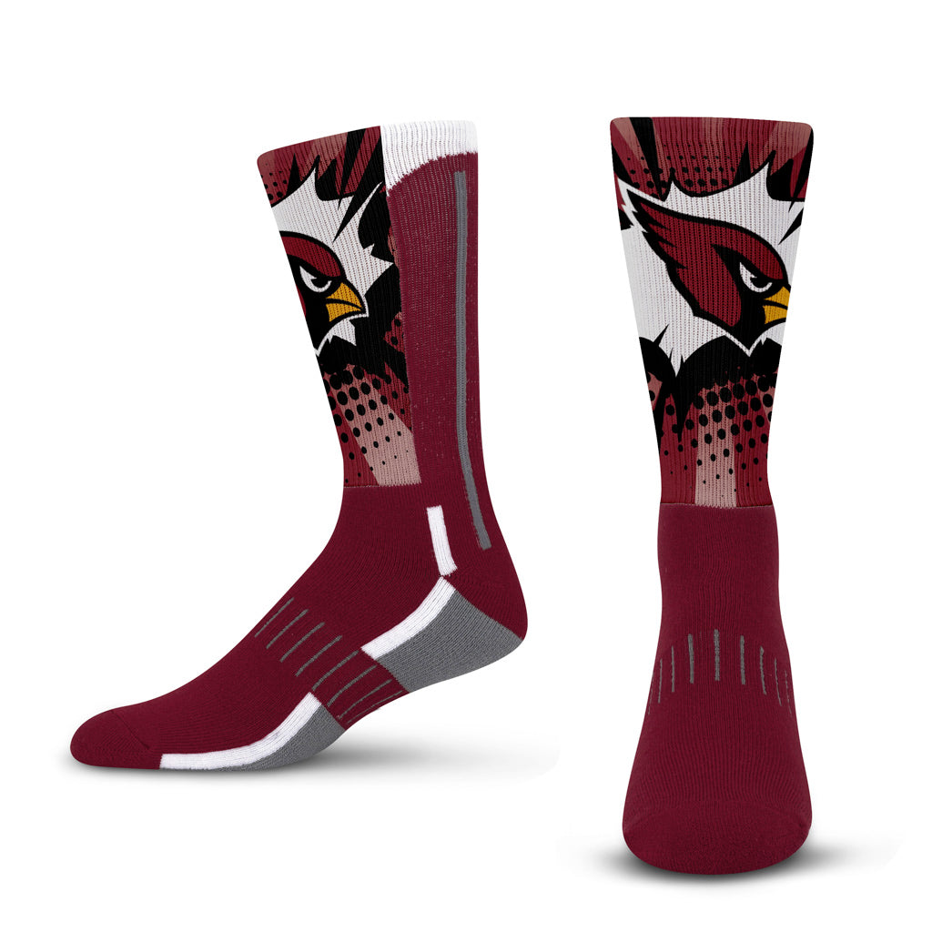 NFL Arizona Cardinals For Bare Feet Ka-Pow! Socks - Red