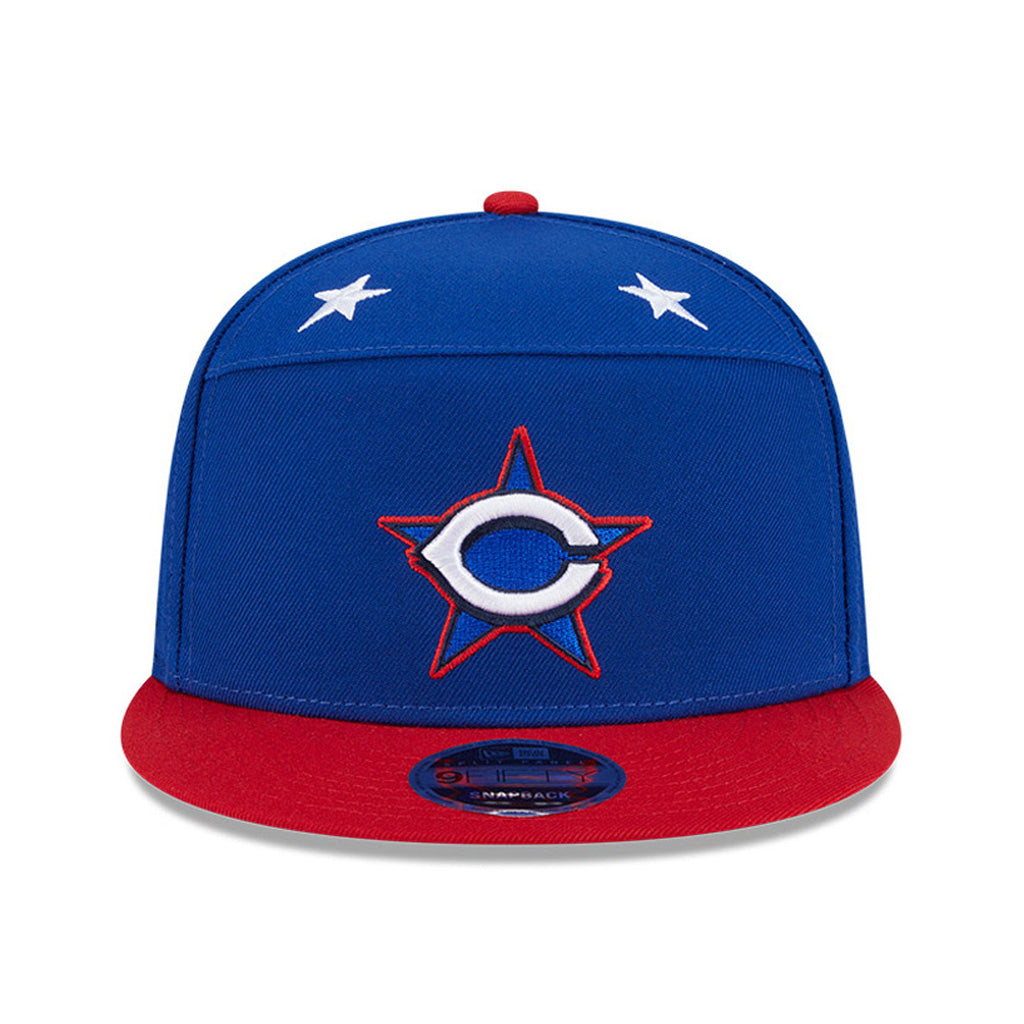 MLB Cincinnati Reds New Era 2025 All Star Game Workout 9FIFTY Split Panel Snapback Hat - Blue