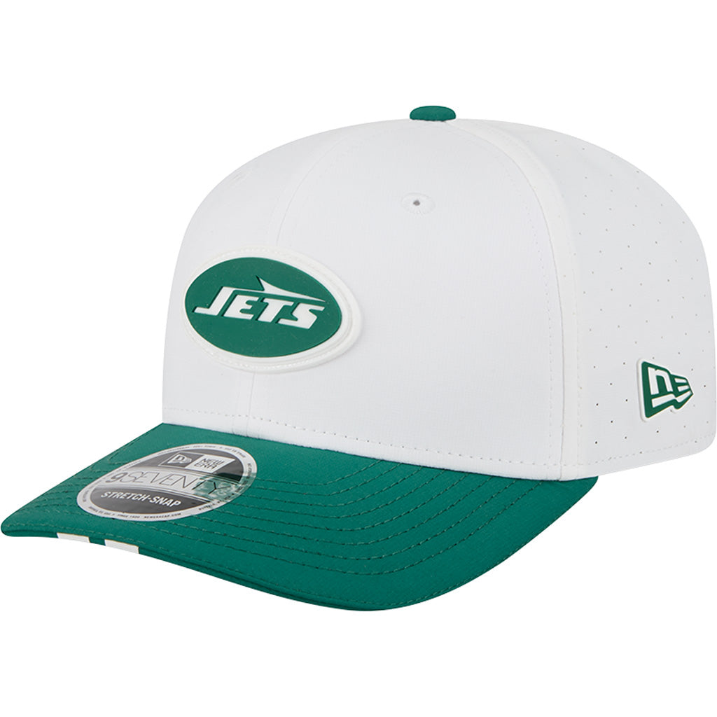 NFL New York Jets New Era 2025 Training 9SEVENTY Stretch-Snapback Hat - White